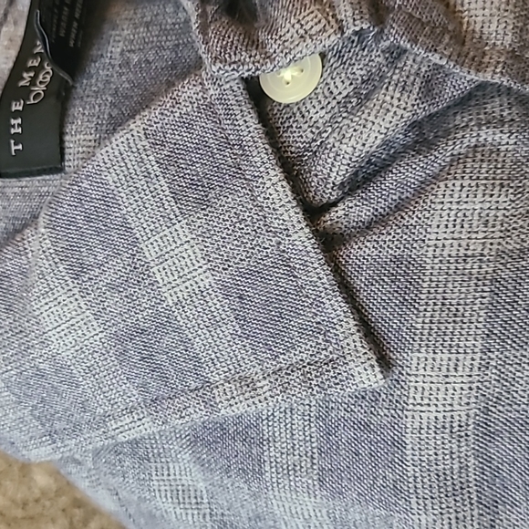 The Men's Store cotton blue-grey shirt - Picture 2 of 16